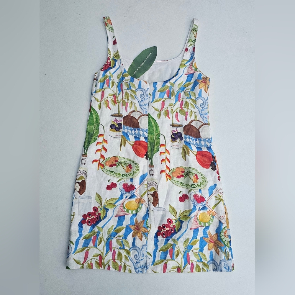 FARM Rio Table Linen Mini Dress - Picture 3 of 10